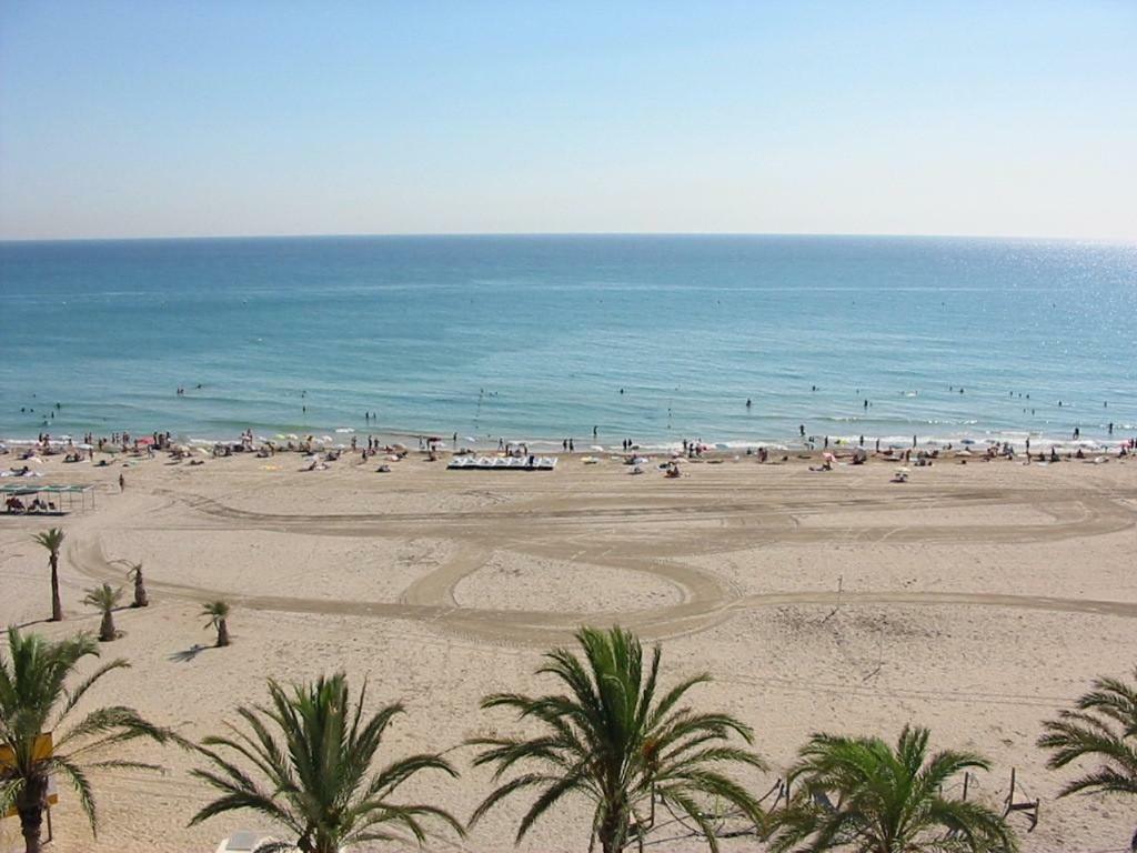 1a línea Playa San Juan. Vistas. Piscina. BBQ. Gym El Campello Exterior foto